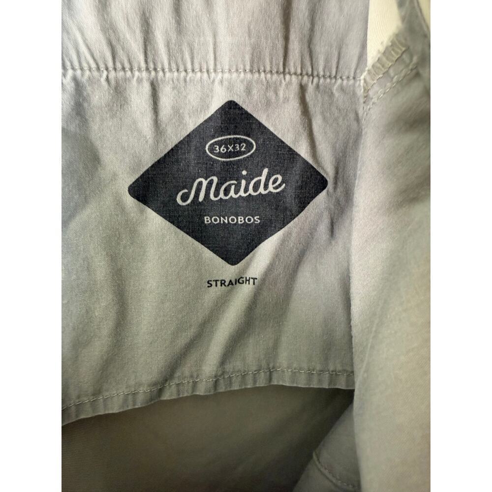 Bonobos Maide Mens Golf Pants Chino Ankle Zip Size 36x32 Tan Performance - Picture 5 of 10